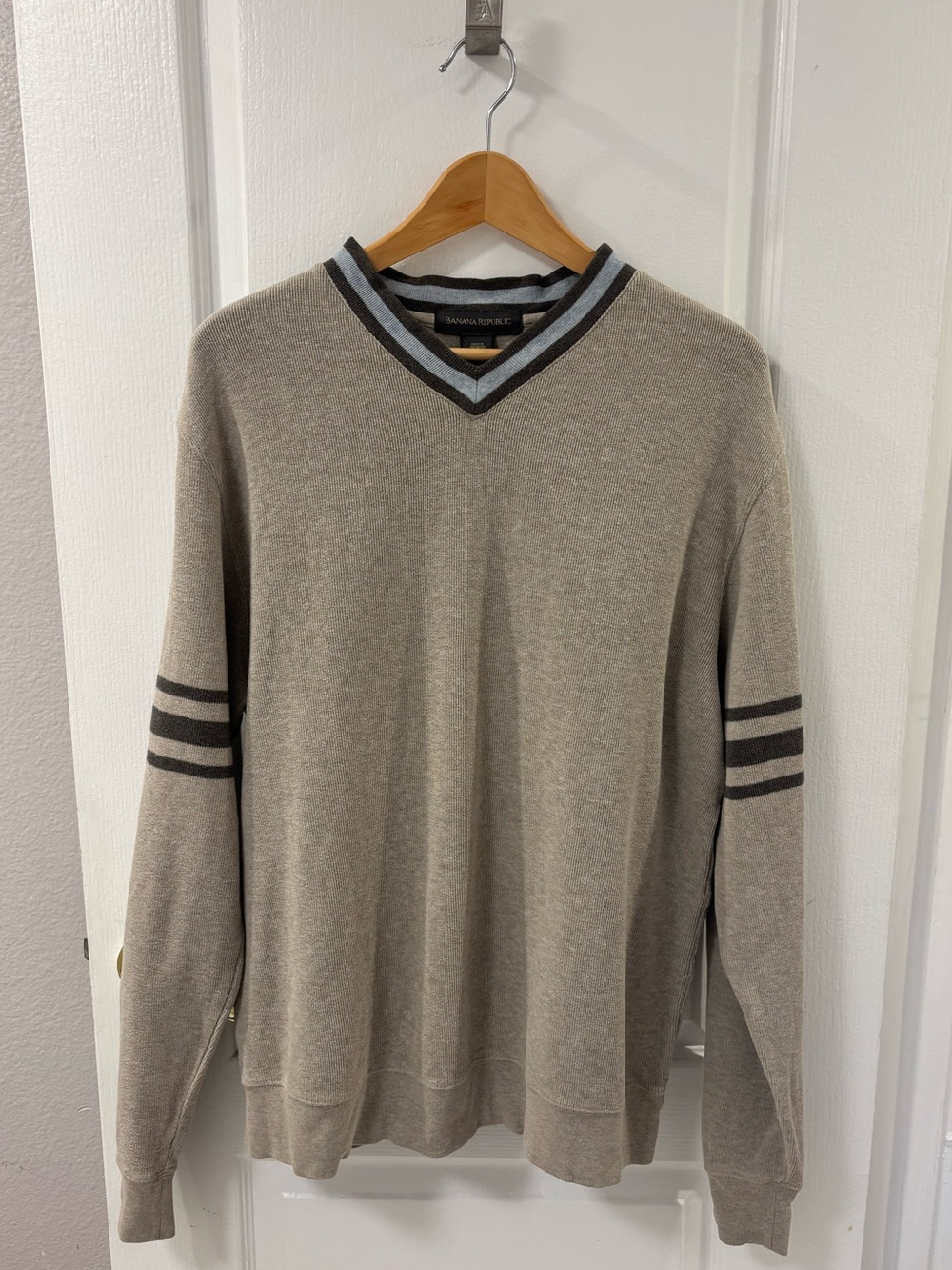 Vintage Y2K Banana Republic Cotton Skater Sweater Collegiate Preppy Old Money L